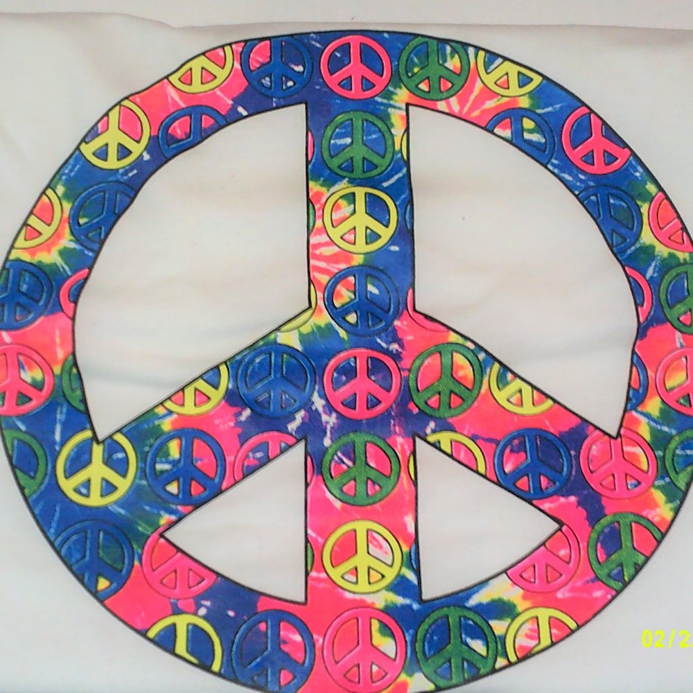 "PEACE" - TEE Short sleeve TEE Shirt - White